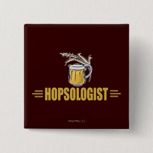 Funny Beer 15 Cm Square Badge