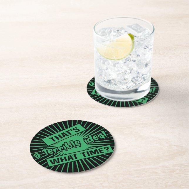 Funny Beer, bar, party coasters (Insitu)