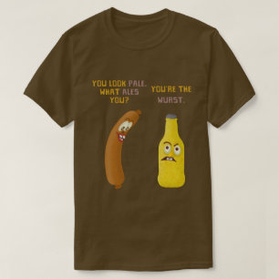 Funny Beer Bratwurst Pun Pale Ale Wurst v2 T-Shirt