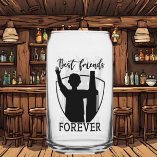 Funny beer bucket list word art Can Glass