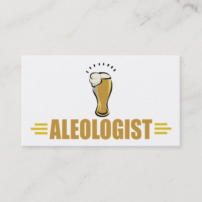 Funny Beer Business Card (Front)