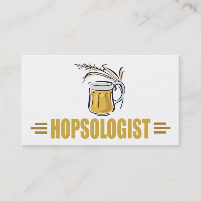 Funny Beer Business Card (Front)