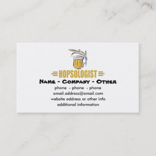Funny Beer Business Card