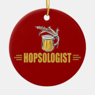 Funny Beer Ceramic Ornament