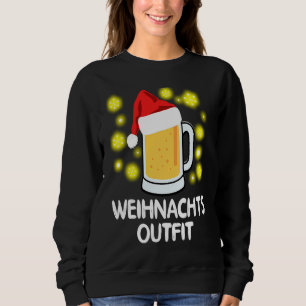 Funny beer Christmas outfit men's motif Christmas  Sweatshirt