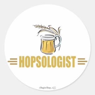 Funny Beer Classic Round Sticker