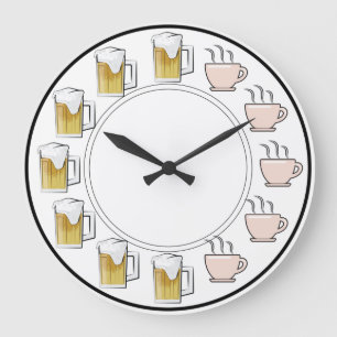 Funny Beer & Coffee Clock