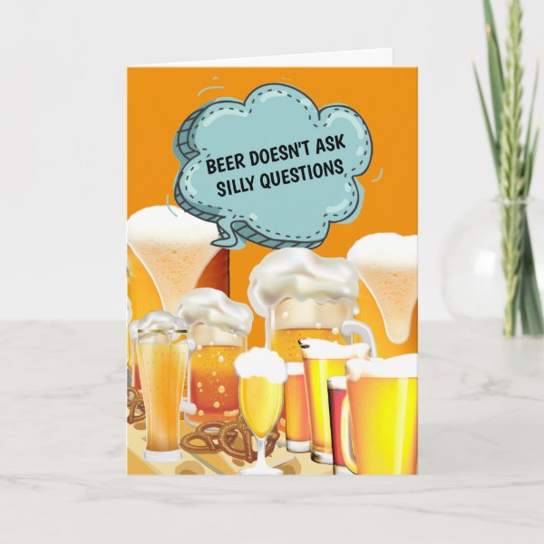 Funny Beer Cards Zazzle AU