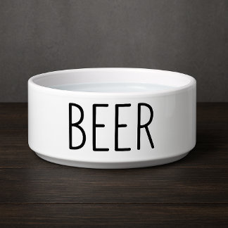 Funny Beer Dog Bowl