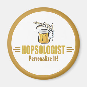 Funny Beer Drinker Brewing Bar Hopsologist Magnet