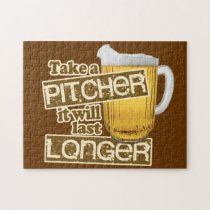 Funny Beer Drinking Humour Jigsaw Puzzle