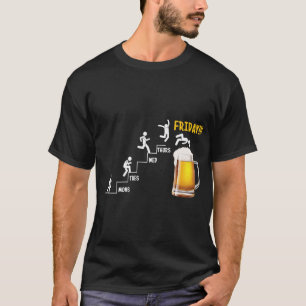 Funny Beer Drinking Monday Tuesday Wednesday T-Shirt