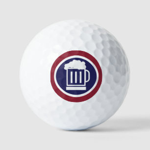 Funny Beer Golfer Golf Balls