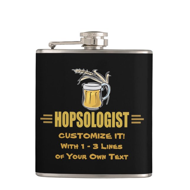 Funny Beer Hip Flask (Front)