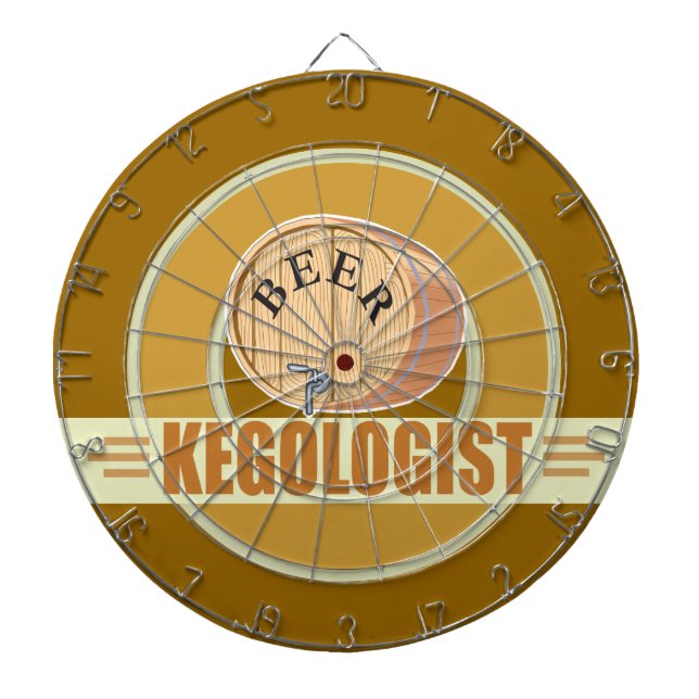 Funny Beer Keg Dartboard (Front)