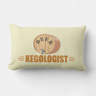 Funny Beer Keg Lumbar Cushion