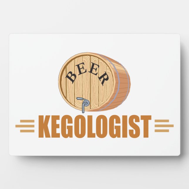 Funny Beer Keg Plaque (Front)