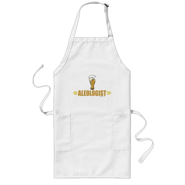 Funny Beer Long Apron (Front)