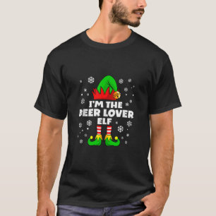 Funny Beer Lover Elf Family Matching Group Happy C T-Shirt