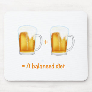 Funny Beer lovers gifts - can customise Mouse Pad