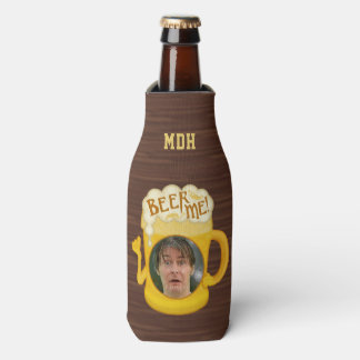 Funny Beer Me Drinking Humour | Personalised Photo Bottle Cooler