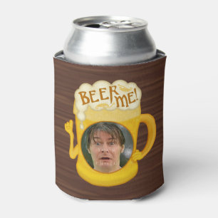 Funny Beer Me Drinking Humour   Personalised Photo Can Cooler