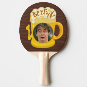 Funny Beer Me Drinking Humour   Personalised Photo Ping Pong Paddle
