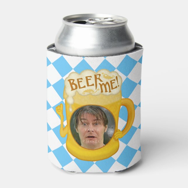 Funny Beer Me Oktoberfest Drinking Humour | Photo Can Cooler (Can Front)