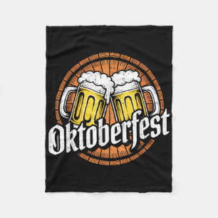 Funny Beer Mug Bavarian German Party Men Women Fleece Blanket