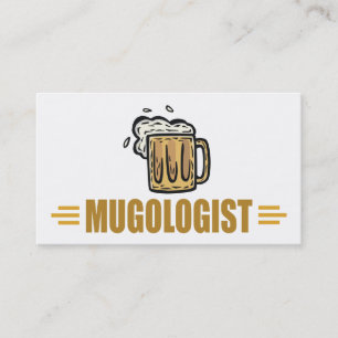 Funny Beer Mug Business Card