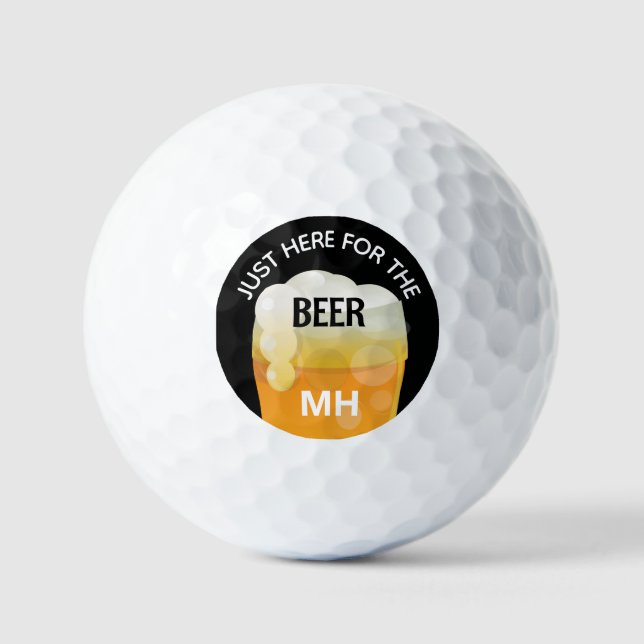 Funny Beer Personalised Golf Balls (Front)