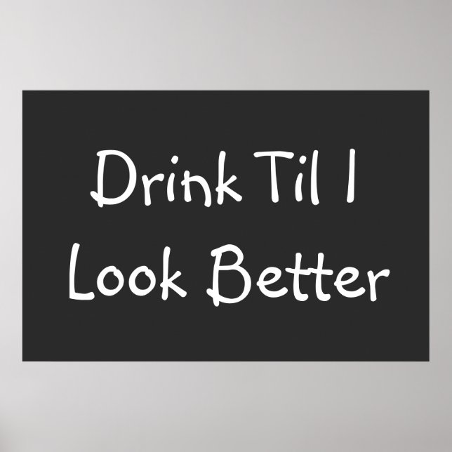 Funny Beer Quote Famous Sayings Poster (Front)