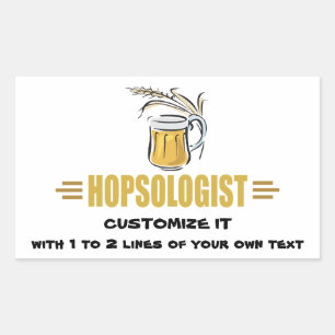 Funny Beer Rectangular Sticker