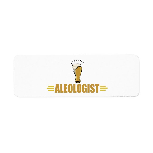 Funny Beer Return Address Label (Front)