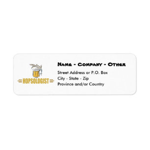 Funny Beer Return Address Label