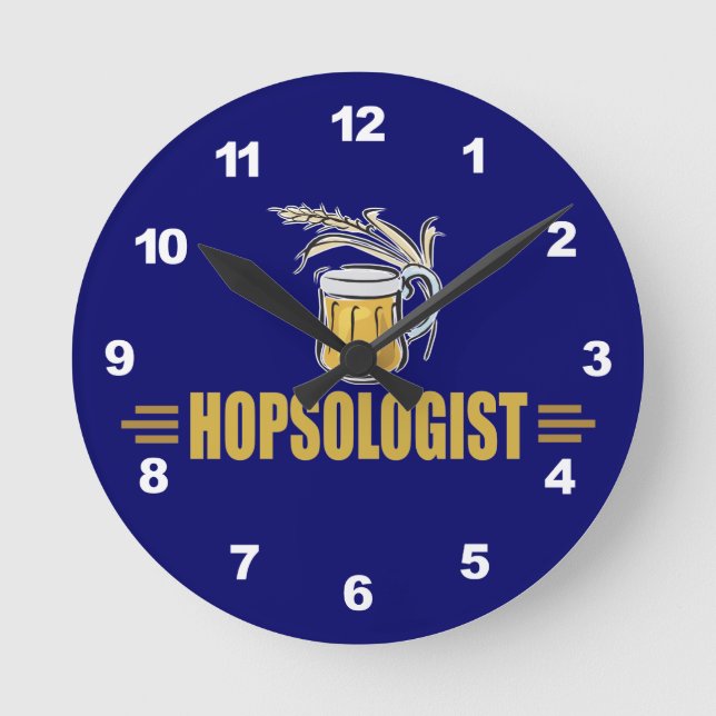 Funny Beer Round Clock (Front)