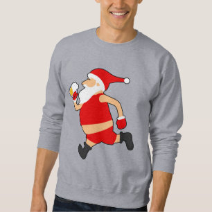 funny beer santa christmas sweatshirt