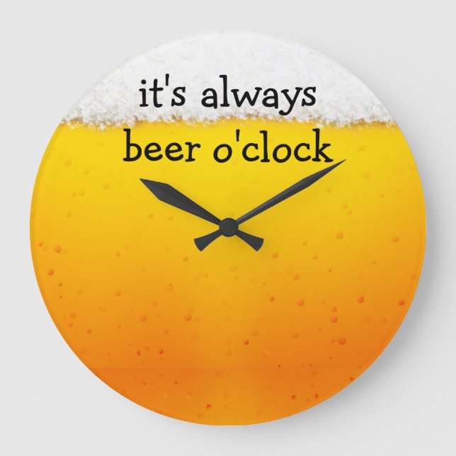 Funny Beer Theme Wall Clocks (Front)