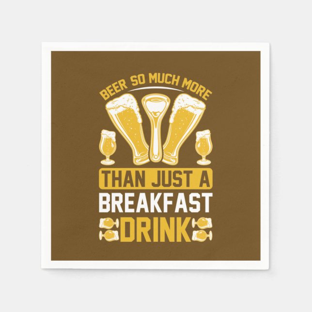 Funny beer word art drinking bar mancave napkin (Front)