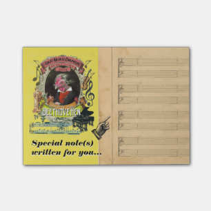 Funny Beethovehen Beethoven Music Parody Post-it Notes