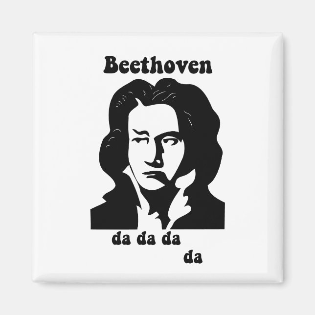 Funny Beethoven Magnet (Front)