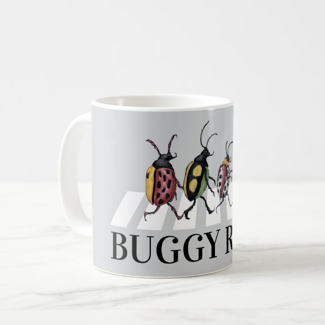 Funny Beetles Coffee Mug (Front Left)
