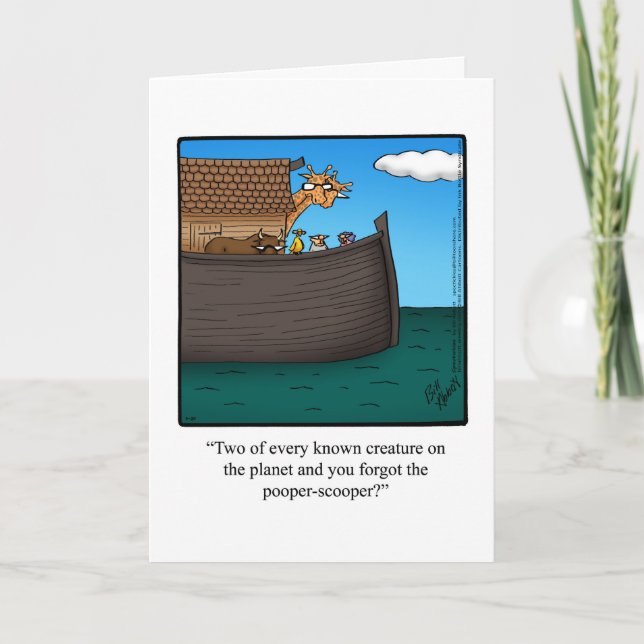 Funny Belated Birthday Card  (Front)