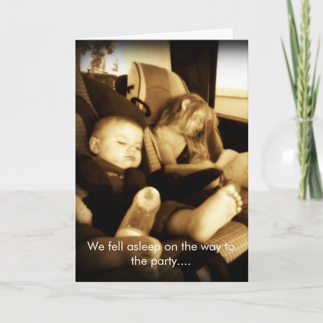 Funny Belated Birthday Card (Front)
