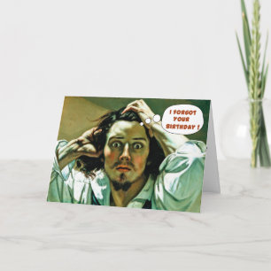 Funny Belated Birthday Card