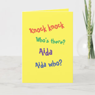 Funny Belated Birthday Card Knock Knock Joke