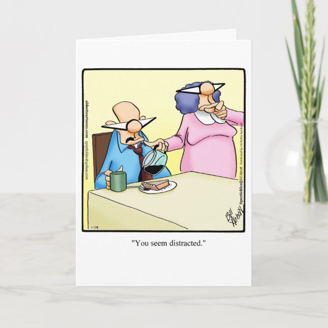 Funny Belated Birthday Greeting Card (Front)