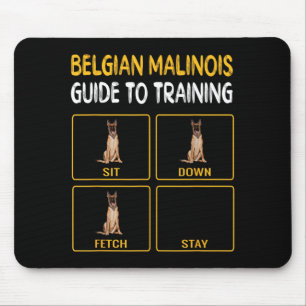 Funny Belgian Malinoi Guide To Training Dog Mouse Pad