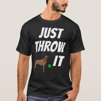 Funny Belgian Malinois Just Throw It Maligator Mum T-Shirt