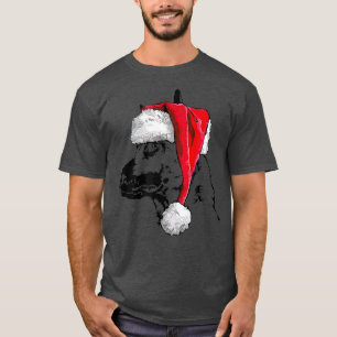 Funny Belgian Malinois Santa Christmas dog mum  T-Shirt
